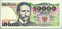 1988 10000 zł złotych Wyspiański, seria BY