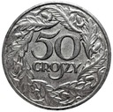 50 gr, pięćdziesiąt groszy 1938