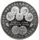 Niemcy 10 Marek SREBRO 1998 Marka Niemiecka 50 lat