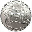 USA 1 Dolar 1991 USO 50 lat SREBRO