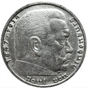 Niemcy 5 Marek, Mark 1935, Hindenburg, SREBRO