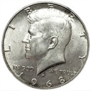 USA 1/2 Dolara Half Dollar 1968 Kennedy SREBRO