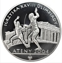 10 zł złotych 2004 Ateny Szermierka