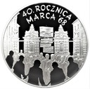 10 zł złotych 2008 40 rocznica marca '68
