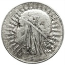 5 zł złotych 1933 Głowa kobiety Polonia SREBRO