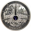 Niue Miesiące 1 Dolar Luty SREBRO