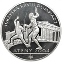 10 zł złotych 2004 Ateny Szermierka