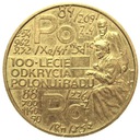 2 zł złote 1998 Skłodowska Polon i rad