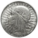 5 zł złotych 1932 Głowa kobiety Polonia SREBRO