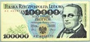 1990 100000 zł złotych Moniuszko seria AE