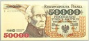 1993 50000 zł złotych Staszic seria S