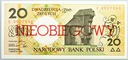 NIEOBIEGOWY 20 zł złotych 1990 GDAŃSK seria E