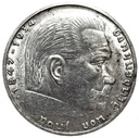 Niemcy 2 marki 1938 Hindenburg SREBRO