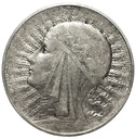 5 zł złotych 1933 Głowa kobiety Polonia SREBRO