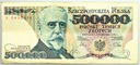 1990 500000 zł złotych Sienkiewicz seria S