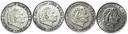 Lot Holandia 4 x 1 Gulden Inwestycja Srebro