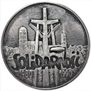 100000 zł złotych 1990 Solidarność TYP A SREBRO