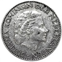 Holandia 1 Gulden 1957 SREBRO