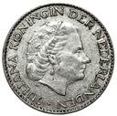Holandia 1 Gulden 1957 SREBRO