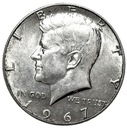 USA 1/2 Dolara Half Dollar 1967 Kennedy SREBRO