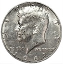 USA 1/2 Dolara Half Dollar 1968 Kennedy SREBRO