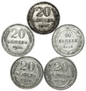 Lot Zestaw 5X 20 Kopiejek Inwestycja SREBRO
