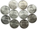 Zestaw 10X 200 zł złotych 1974 XXX lat PRL SREBRO