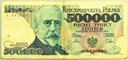 1990 500000 zł złotych Sienkiewicz seria F