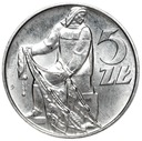 5 zł pięć złotych z Rybakiem 1973 Rybak