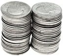 Lot Zestaw 50X 2 zł Głowa Kobiety Polonia SREBRO