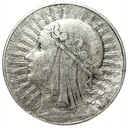 10 zł złotych 1933 Głowa kobiety Polonia SREBRO