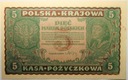 1919 5 Pięć Marek Polskich II Serja BW