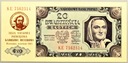 1948 20 zł Dwadzieścia Złotych, seria KE NADRUK