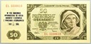 1948 50 zł Pięćdziesiąt Złotych, seria EL NADRUK