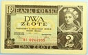 1936 2 zł Dwa złote, seria BI NADRUK