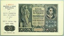 1941 50 zł Pięćdziesiąt Złotych Seria D NADRUK (2)