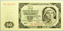 1948 50 zł Pięćdziesiąt Złotych seria EL NADRUK (2