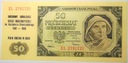 1948 50 zł Pięćdziesiąt Złotych seria EL NADRUK (1