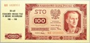 1948 100 zł Sto Złotych, seria KR NADRUK (1)