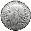 10 zł złotych 1933 Głowa kobiety Polonia SREBRO