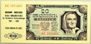 1948 20 zł Dwadzieścia Złotych seria KE NADRUK (4)