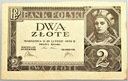 1936 2 zł Dwa złote, BEZ SERII I NUMERU
