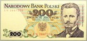 1988 200 zł złotych Dąbrowski SERIA EN