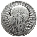 5 zł złotych 1933 Głowa kobiety Polonia SREBRO