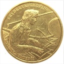 2 zł złote 1999 Fryderyk Chopin Szopen