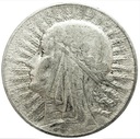 5 zł złotych 1933 Głowa kobiety Polonia SREBRO