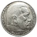 Niemcy 2 Marki 1937 Hindenburg SREBRO