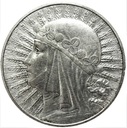 10 zł złotych 1933 Głowa kobiety Polonia SREBRO