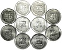 LOT 10 x 200 zł 1974 XXX lat PRL INWESTYCJA SREBRO