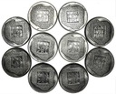 LOT 10 x 200 zł 1974 XXX lat PRL INWESTYCJA SREBRO